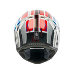Spada Raiden 3 Cyclone Full face Motorcycle Helmet - White/Red/Blue