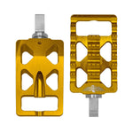 Heinz Bikes Foot Pegs For Harley Davidson FLDE 1750 2018-2020 Front - Gold