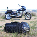 Thrashin Supply Co Mission Duffle Bag With Rain Cover - Black