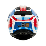 Spada Trailhawk Raptor Adventure Motorcycle Helmet - Red/Blue/White