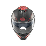 Premier Typhoon FR Helmet - Matte Black/Red