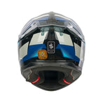 Spada Blade Sabre Full Face Motorcycle Helmet - Blue/Black/Grey