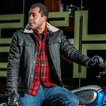 Spada Temper Trucker CE Jacket Black Tan
