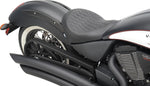 Drag Specialties Low-Profile Solo Seat For Victory High-Ball 106 2012-2016 Diamond - Black