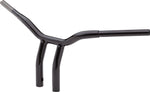LA Choppers Kage Fighter Welded Bent-Riser Handlebar 25.5 cm (10") - Black