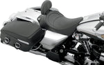 Drag Specialties Backrest Compatible Mild Stitched Solo Seat For Harley Davidson FLHR 1340 1997-1998 56cm Long - Black