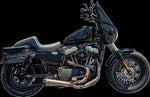 Slyfox The Drifter Seat For Harley Davidson XL1200C 2004-2019 Black Logo/Carbon Fiber/Smooth - Black