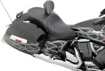 Drag Specialties Low-Profile Touring Seat For Victory Cross Country 106 2010-2015 Mild Stitched - Black