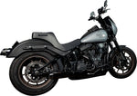 Slyfox High Noon Seat For Harley Davidson FLSB 1750 ABS 2018-2021 Black Logo/Classic Stitch - Black