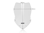 WRS Touring Windscreen For Mv Agusta Turismo Veloce 800 ABS 2014-2016 46 cm (18-1/8") - Clear