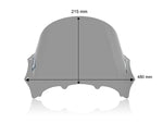 WRS Windscreen For BMW M 1000 RR ABS 2023-2024 21.5 cm (8-1/2") - Smoke