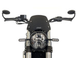 WRS Windscreen For Benelli Leoncino 500 ABS 2017-2023 19 cm (7-1/2") - Black