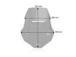 WRS Windscreen For CF Moto MT 800 ABS 2022-2024 - Dark Smoke
