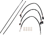 Magnum Shielding Sterling Chromite II Designer Handlebar Cable Install Kit For Harley Davidson FLHR 1750 2021-2022 30.5 - 35.5cm (12" - 14") - Chrome Clear-Coated