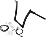 Fat Baggers Inc. 1-1 2" EZ Install Pointed Top Handlebar Kit For Harley Davidson FLHR 1690 2016 - Black