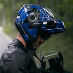 Airoh Specktre Flip-Front Helmet - Groove Blue Gloss