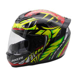 Axor Rage Full Face Helmet - Python Red Yellow Black Gloss