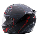 Axor Rage Full Face Helmet - Python Black Grey Red Matt