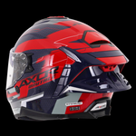 Axor Brutale Full Face Helmet With Dual Spoiler - Plexus Blue Red