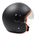 Axor Jet Open Face Helmet - Matt Black / Brown