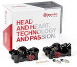 Brembo 484 Cafe Racer Upgrade Brake Caliper Kit For Ducati 1098 2007-2008 Fits Front Left And Right - Black/Red