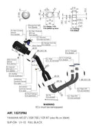 LeoVince LV-10 Full Black Full Exhaust System For Yamaha MT-07 ABS 2020-2026