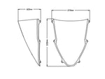 Puig R-Racer Screen For Honda CBR1000RR-R Fireblade 2020-2025 - Clear