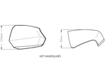 Puig Maxiscooter Handguards For Kymco AK 550 2017-2021 - Dark Smoke