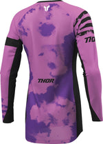 Thor Womens Launchmode Bleach Jersey - Black/Purple/White