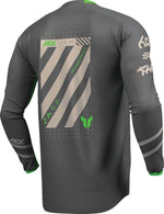 Thor Launchmode Futura Jersey - Charcoal Grey/Fluorescent Green/Light Grey