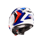 Caberg Trip Lunar Flip Front Motorcycle Helmet - White/Red/Blue/Light Blue