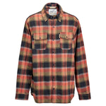 Biltwell Mens Adult Hi Test Flannel Shirt - Black/Rust