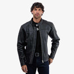 Spada Lambert Rev 2 Leather Motorcycle Jacket - Black