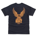 Biltwell Mens Adult Warrior Built Eagle T-Shirt - Black