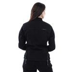 Spada Tura Trucker Ladies Motorcycle Jacket - Solid Black