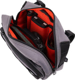 Thrashin Supply Co Handlebar Bag Plus Handlebar Grey/Orange - 12.5cm (5") x 22.9cm (9") x 10 cm (4")