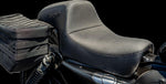 Slyfox The Drifter Seat For Harley Davidson XL1200C 2004-2019 Black Logo/Carbon Fiber/Smooth - Black