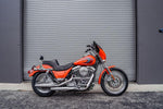 Slyfox High Noon Seat For Harley Davidson FXR1340 1986-1994 Classic Stitch - Black/Silver