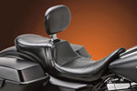 LE Pera Daytona 2 Up Seat With Backrest Pad For Harley Davidson FLHR 1584 2008-2011 Smooth - Black