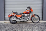 Slyfox High Noon Seat For Harley Davidson FXR1340 1986-1994 Double Diamond - Black
