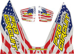Pro Circuit T-6 Exhaust Decals - Blue Red White Yellow