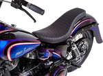 Drag Specialties Classic Stitch Spoon-Style Seat For Harley Davidson FL 1200 1958-1977 - Black