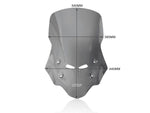 WRS Windscreen Caponord CB500X For Honda CB500 X 2016-2024 54 cm (21-1/4") - Dark Smoke