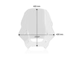 WRS Windscreen For Honda NX 500 A 2024-2026 40.5 cm (16") - Clear