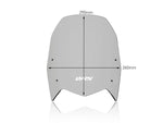 WRS Windscreen For Yamaha XTZ 690 2019-2022 29 cm (11-1/2") - Dark Smoke
