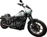 Slyfox High Noon Seat For Harley Davidson FLSB 1750 ABS 2018-2021 Classic Stitch/Gray Logo - Black/Grey