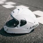 Airoh GP800 FIM Racing Approved 12K UD Carbon Helmet White Gloss