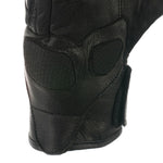 Bike It Ultimate Cruiser Leather Motorcycle Gloves UCG Black