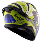 Axor Apex Full Face Helmet - Hex-2 Neon Yellow Blue Gloss