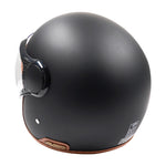 Axor Jet Open Face Helmet - Matt Black / Brown